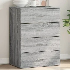 Aparador de madera de ingeniería gris Sonoma 60x39x80 cm de vidaXL, Aparadores - Ref: Foro24-840532, Precio: 93,25 €, Descuen...