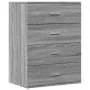 Aparador de madera de ingeniería gris Sonoma 60x39x80 cm de vidaXL, Aparadores - Ref: Foro24-840532, Precio: 93,25 €, Descuen...