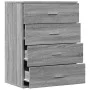 Aparador de madera de ingeniería gris Sonoma 60x39x80 cm de vidaXL, Aparadores - Ref: Foro24-840532, Precio: 93,25 €, Descuen...
