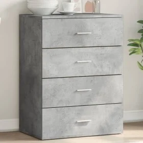 Aparador de madera de ingeniería gris hormigón 60x39x80 cm de vidaXL, Aparadores - Ref: Foro24-840530, Precio: 95,08 €, Descu...