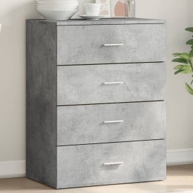 Aparador de madera de ingeniería gris hormigón 60x39x80 cm de vidaXL, Aparadores - Ref: Foro24-840530, Precio: 99,35 €, Descu...