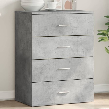 Aparador de madera de ingeniería gris hormigón 60x39x80 cm de vidaXL, Aparadores - Ref: Foro24-840530, Precio: 99,35 €, Descu...