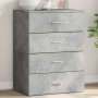 Aparador de madera de ingeniería gris hormigón 60x39x80 cm de vidaXL, Aparadores - Ref: Foro24-840530, Precio: 99,35 €, Descu...