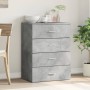 Aparador de madera de ingeniería gris hormigón 60x39x80 cm de vidaXL, Aparadores - Ref: Foro24-840530, Precio: 99,35 €, Descu...