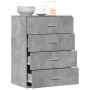 Aparador de madera de ingeniería gris hormigón 60x39x80 cm de vidaXL, Aparadores - Ref: Foro24-840530, Precio: 99,35 €, Descu...