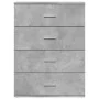 Concrete gray engineered wood sideboard 60x39x80 cm by vidaXL, Sideboards - Ref: Foro24-840530, Price: 95,08 €, Discount: %