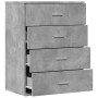 Aparador de madera de ingeniería gris hormigón 60x39x80 cm de vidaXL, Aparadores - Ref: Foro24-840530, Precio: 99,35 €, Descu...