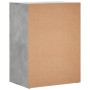 Aparador de madera de ingeniería gris hormigón 60x39x80 cm de vidaXL, Aparadores - Ref: Foro24-840530, Precio: 99,35 €, Descu...