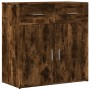 Aparador de madera de ingeniería roble ahumado 79x38x80 cm de vidaXL, Aparadores - Ref: Foro24-840524, Precio: 100,24 €, Desc...