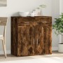 Aparador de madera de ingeniería roble ahumado 79x38x80 cm de vidaXL, Aparadores - Ref: Foro24-840524, Precio: 100,24 €, Desc...