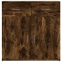 Aparador de madera de ingeniería roble ahumado 79x38x80 cm de vidaXL, Aparadores - Ref: Foro24-840524, Precio: 100,24 €, Desc...