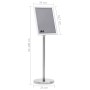 Soporte de pie para carteles A4 aleación de aluminio plateado de vidaXL, Mostradores - Ref: Foro24-51209, Precio: 33,54 €, De...