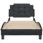 Estructura de cama con cabecero cuero sintético negro 90x190 cm de vidaXL, Camas y somieres - Ref: Foro24-3208149, Precio: 13...