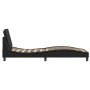 Estructura de cama con cabecero cuero sintético negro 90x190 cm de vidaXL, Camas y somieres - Ref: Foro24-3208149, Precio: 13...