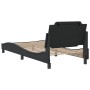 Estructura de cama con cabecero cuero sintético negro 90x200 cm de vidaXL, Camas y somieres - Ref: Foro24-3208156, Precio: 13...