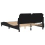 Estructura de cama con cabecero cuero sintético negro 140x190cm de vidaXL, Camas y somieres - Ref: Foro24-3208177, Precio: 17...