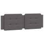 Estructura de cama con cabecero cuero sintético gris 160x200cm de vidaXL, Camas y somieres - Ref: Foro24-3208194, Precio: 210...