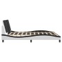 Estructura de cama con cabecero cuero sintético blanco y negro de vidaXL, Camas y somieres - Ref: Foro24-3208204, Precio: 232...