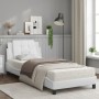 Cama con colchón cuero sintético blanco 90x200 cm de vidaXL, Camas y somieres - Ref: Foro24-3208839, Precio: 264,97 €, Descue...