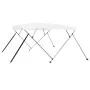 Bimini-Top mit 4 weißen Bögen 243 x 196 x 137 cm von vidaXL, Aufbewahrungsabdeckungen für Boote - Ref: Foro24-92368, Preis: 1...