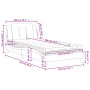 Cama con colchón cuero sintético negro 100x200 cm de vidaXL, Camas y somieres - Ref: Foro24-3208845, Precio: 255,92 €, Descue...