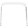 Toldo Bimini de 4 arcos blanco 243x196x137 cm de vidaXL, Cubiertas para almacenamiento de barcas - Ref: Foro24-92368, Precio:...