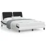 Cama con colchón cuero sintético blanco y negro 120x200 cm de vidaXL, Camas y somieres - Ref: Foro24-3208858, Precio: 347,04 ...