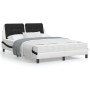 Cama con colchón cuero sintético blanco y negro 120x200 cm de vidaXL, Camas y somieres - Ref: Foro24-3208858, Precio: 351,49 ...