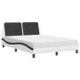 Cama con colchón cuero sintético blanco y negro 120x200 cm de vidaXL, Camas y somieres - Ref: Foro24-3208858, Precio: 347,04 ...