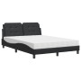Cama con colchón cuero sintético negro 140x200 cm de vidaXL, Camas y somieres - Ref: Foro24-3208866, Precio: 382,53 €, Descue...