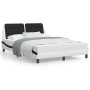 Cama con colchón cuero sintético blanco y negro 140x200 cm de vidaXL, Camas y somieres - Ref: Foro24-3208872, Precio: 416,39 ...