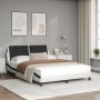 Cama con colchón cuero sintético blanco y negro 140x200 cm de vidaXL, Camas y somieres - Ref: Foro24-3208872, Precio: 416,39 ...