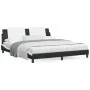 Cama con colchón cuero sintético negro y blanco 180x200 cm de vidaXL, Camas y somieres - Ref: Foro24-3208885, Precio: 418,99 ...