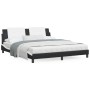 Cama con colchón cuero sintético negro y blanco 180x200 cm de vidaXL, Camas y somieres - Ref: Foro24-3208885, Precio: 423,26 ...