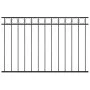 Panel de valla de acero negro 1,7x1 m de vidaXL, Paneles de vallas - Ref: Foro24-146317, Precio: 70,68 €, Descuento: %