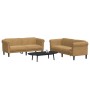Juego de sofás 2 piezas terciopelo marrón de vidaXL, Sofás - Ref: Foro24-3209228, Precio: 540,42 €, Descuento: %