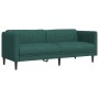 Juego de sofás 2 piezas tela verde oscuro de vidaXL, Sofás - Ref: Foro24-3209242, Precio: 648,02 €, Descuento: %