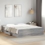 Cama con cajones madera ingeniería gris Sonoma 140x200 cm de vidaXL, Camas y somieres - Ref: Foro24-3280298, Precio: 152,11 €...