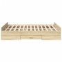 Cama con cajones madera ingeniería roble Sonoma 120x200 cm de vidaXL, Camas y somieres - Ref: Foro24-3280302, Precio: 138,40 ...