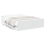Cama con cajones madera de ingeniería blanco 135x190 cm de vidaXL, Camas y somieres - Ref: Foro24-3280314, Precio: 159,68 €, ...
