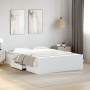 Cama con cajones madera de ingeniería blanco 135x190 cm de vidaXL, Camas y somieres - Ref: Foro24-3280314, Precio: 159,68 €, ...