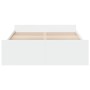 Cama con cajones madera de ingeniería blanco 135x190 cm de vidaXL, Camas y somieres - Ref: Foro24-3280314, Precio: 159,68 €, ...