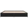 Estructura de cama madera de ingeniería y metal negro 200x200cm de vidaXL, Camas y somieres - Ref: Foro24-3279822, Precio: 14...