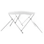 Toldo Bimini de 3 arcos blanco 183x196x137 cm de vidaXL, Cubiertas para almacenamiento de barcas - Ref: Foro24-92362, Precio:...