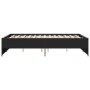 Estructura de cama madera de ingeniería y metal negro 140x190cm de vidaXL, Camas y somieres - Ref: Foro24-3279897, Precio: 14...