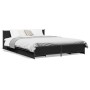 Estructura cama con cajones madera ingeniería negra 150x200 cm de vidaXL, Camas y somieres - Ref: Foro24-3279927, Precio: 191...