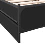 Estructura cama con cajones madera ingeniería negra 150x200 cm de vidaXL, Camas y somieres - Ref: Foro24-3279927, Precio: 191...