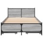 Cama con cajones madera ingeniería gris Sonoma 100x200 cm de vidaXL, Camas y somieres - Ref: Foro24-3279965, Precio: 157,57 €...