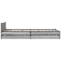 Cama con cajones madera ingeniería gris Sonoma 100x200 cm de vidaXL, Camas y somieres - Ref: Foro24-3279965, Precio: 157,57 €...