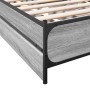 Cama con cajones madera ingeniería gris Sonoma 100x200 cm de vidaXL, Camas y somieres - Ref: Foro24-3279965, Precio: 157,57 €...